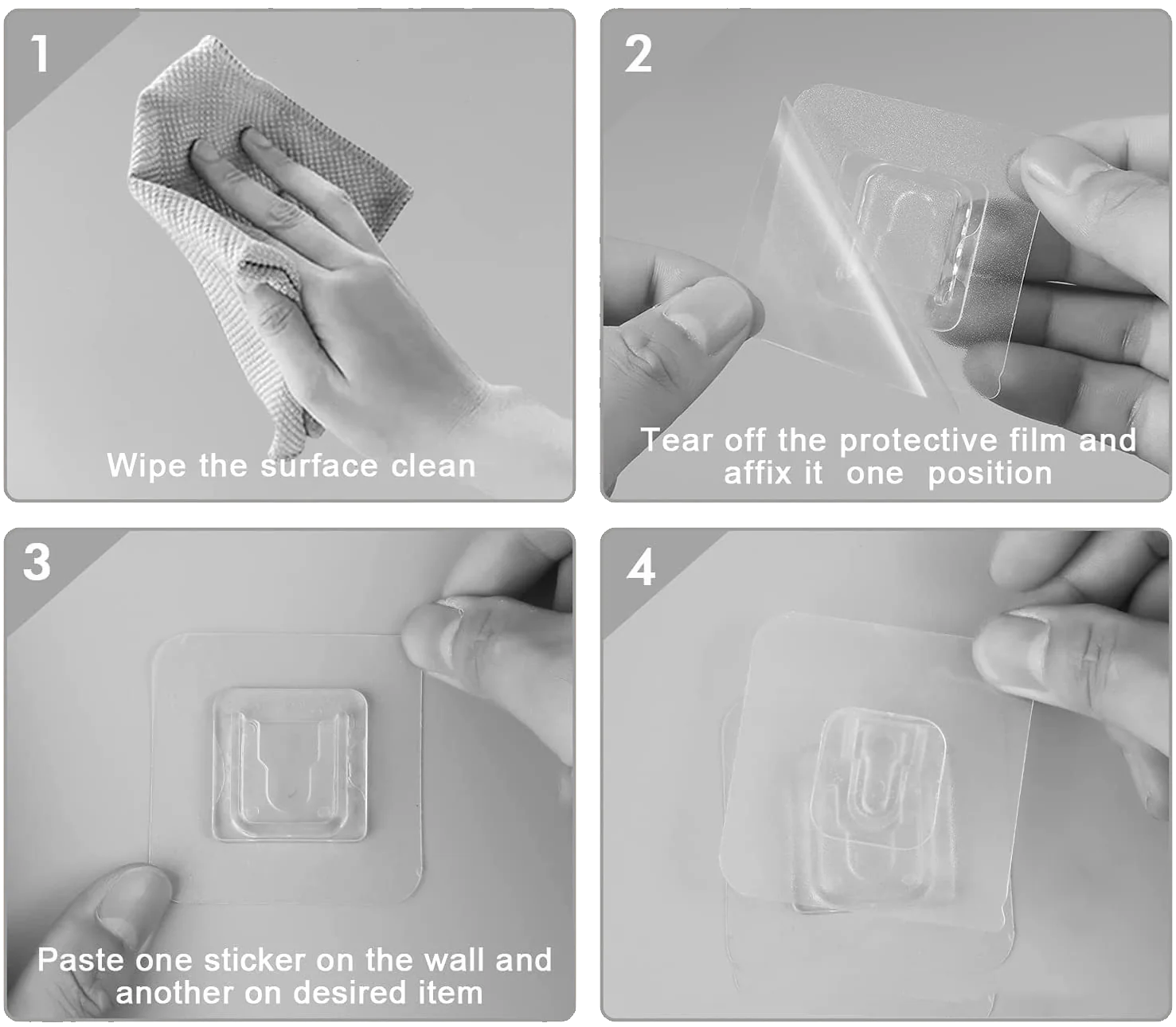 Adhesive Wall Mounts (2 Pairs) - Image 3