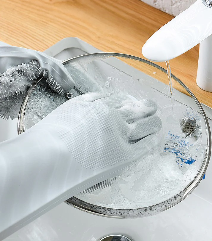 Magic Silicone Washing Gloves - Image 3