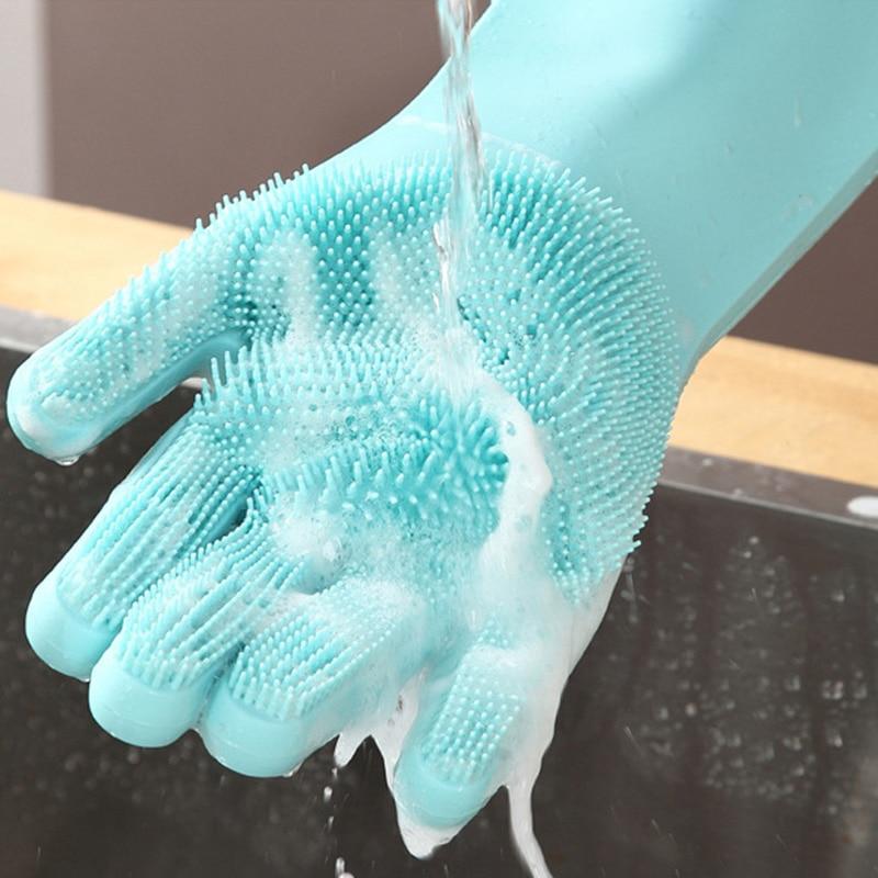 Magic Silicone Washing Gloves - Image 4